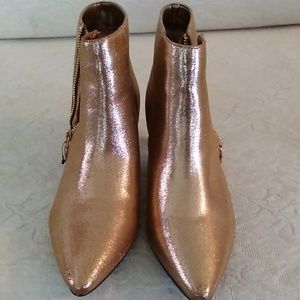 Gold Disco Booties